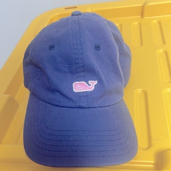 Vineyard Vines Accessories - Vineyard Vines Pink Navy Whale Baseball Hat
